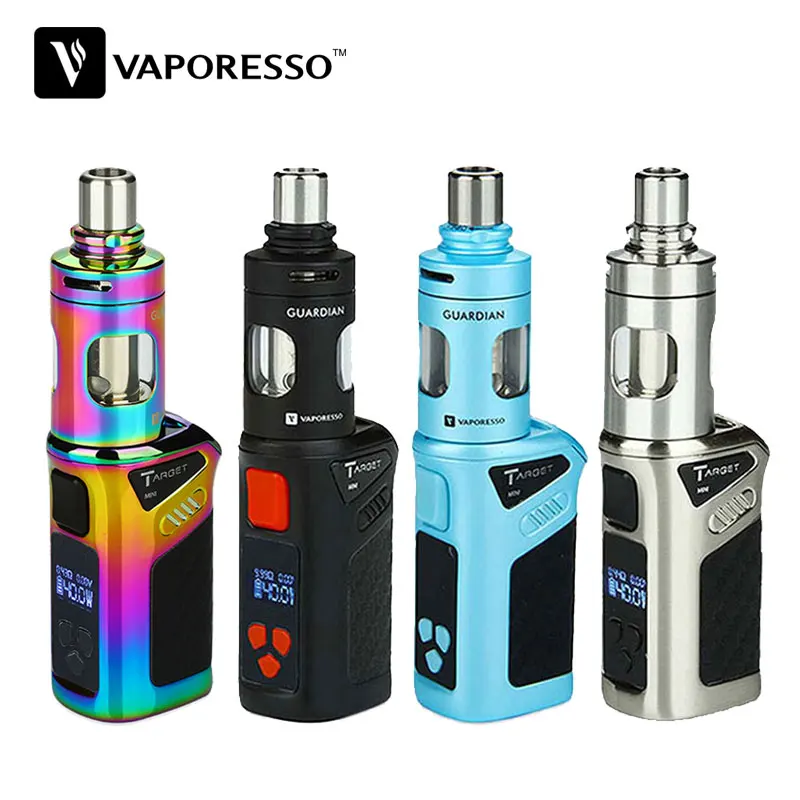

Original 40W Vaporesso Target Mini Kit Target Mini Mod Battery 1400mAh 40W and Guardian Tank 2ml w/CCELL Coil Target Mini VA01