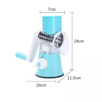 

Multi-function Shredder Manual Shredder Potato Slicer Shred Slice Shake Roller Rotary Grater Cheese Kitchen Gadget