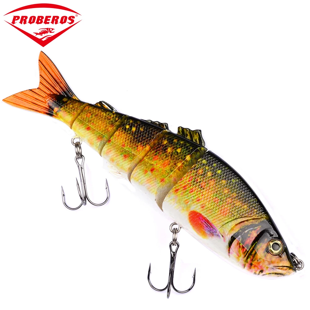 1PC 5 Sections Swim Fishing Lure 16cm/42.75g Swimbait Fishing bait 1/0