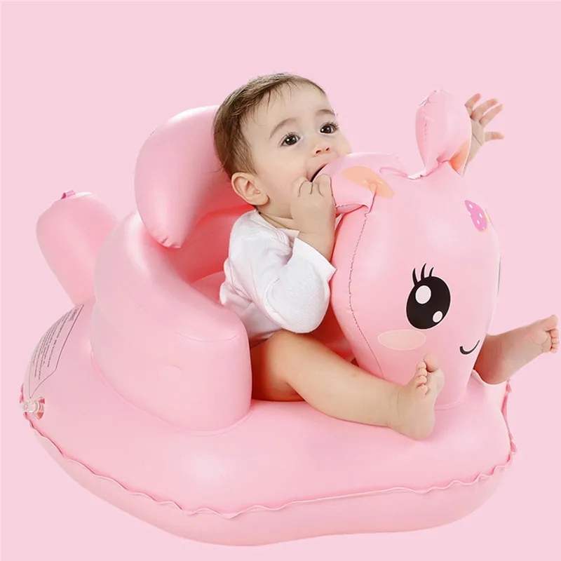 

Inflatable Chair Multifunctional Baby Pvc Kids Seat Sofa Pink Bath Seats Dining Pushchair Infant Portable Play Game Mat For Baby