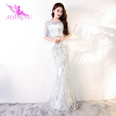 

AIJINGYU White Evening Dress Party Gown 2018 Women Elegant Sexy Formal Special Occasion Dresses Fashion Ball Gowns FS138