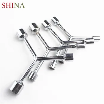 

SHINAT Type Y Socket Wrench Carbon Steel Chrome Surface Three-jaw Socket Wrench White