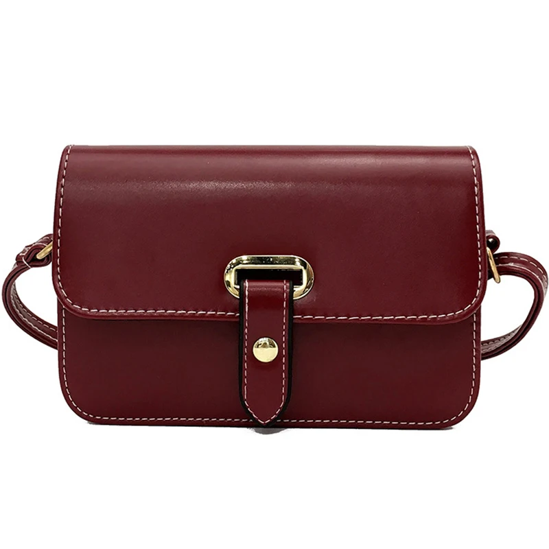 

Messenger Bag Women Shoulder Bag Cross-body Vintage Flap For Ladies Small Leather Sac A Main Purse Women&#39s Bags Handbags