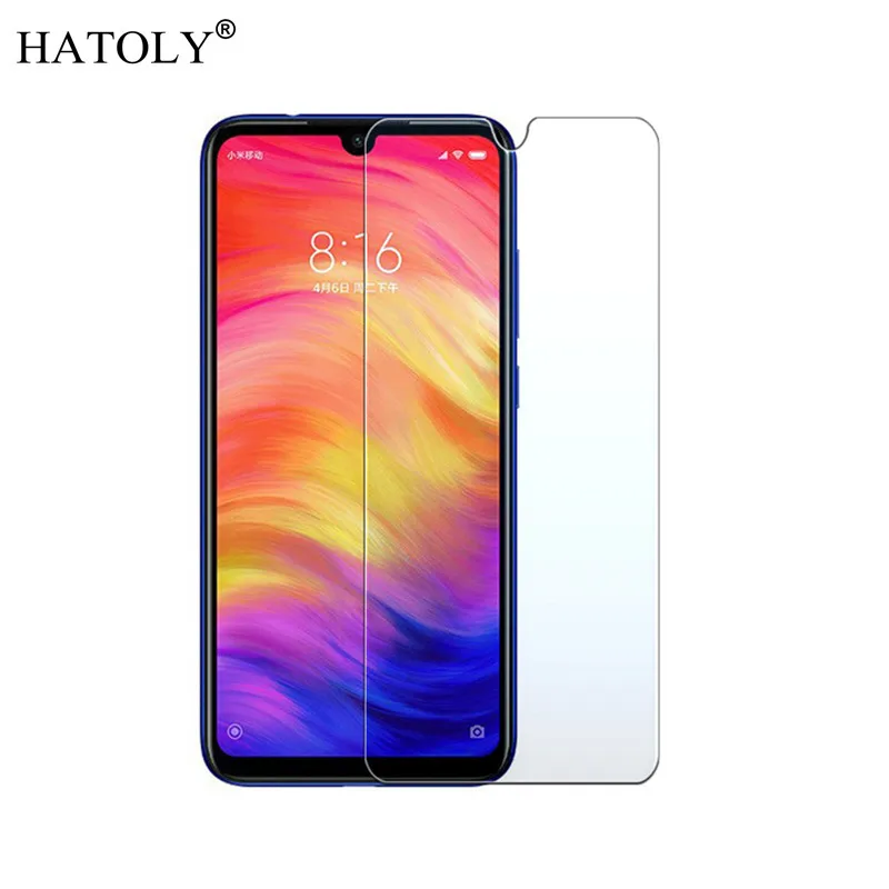Закаленное стекло для Xiaomi Redmi Note 7 2 шт. ультратонкая Защитная пленка экрана HATOLY |