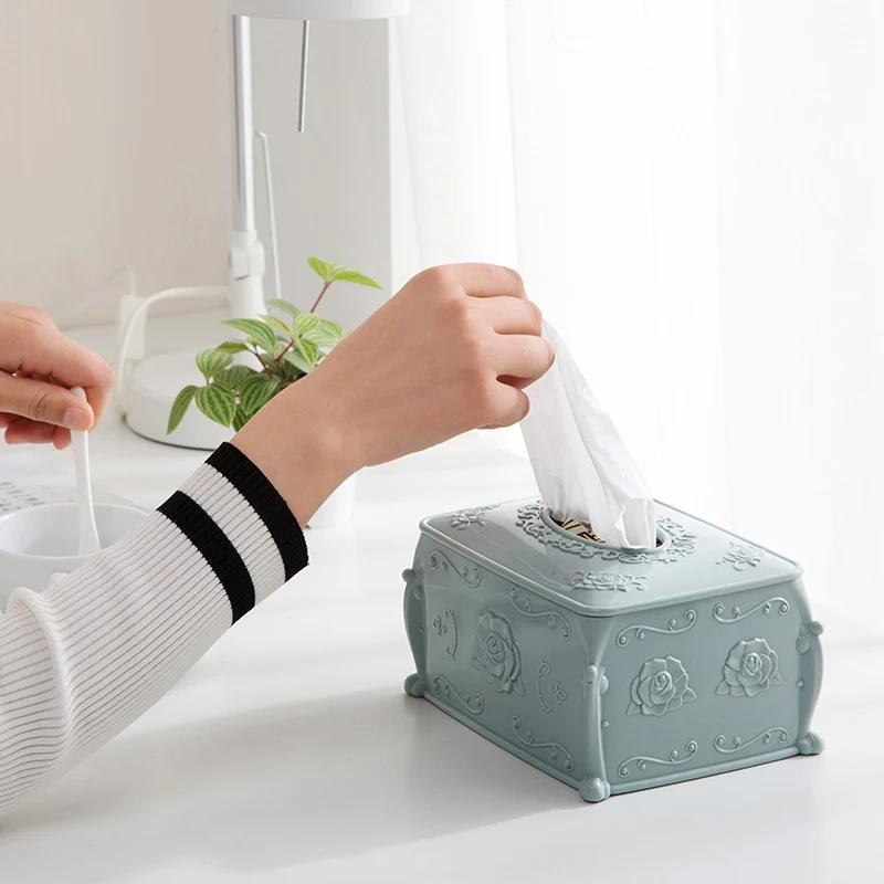 MeyJig Plastic Tissue Box Cover Napkin Storage Box Living Room Organizer Car Paper Holder Napkin Container 3