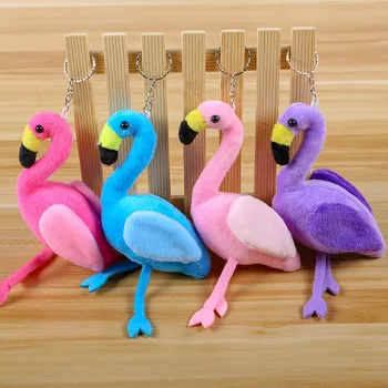 

1 random delivery toy flamingo shape plush pendant keychain girl bag car ornaments boutique grab machine doll plush doll toy