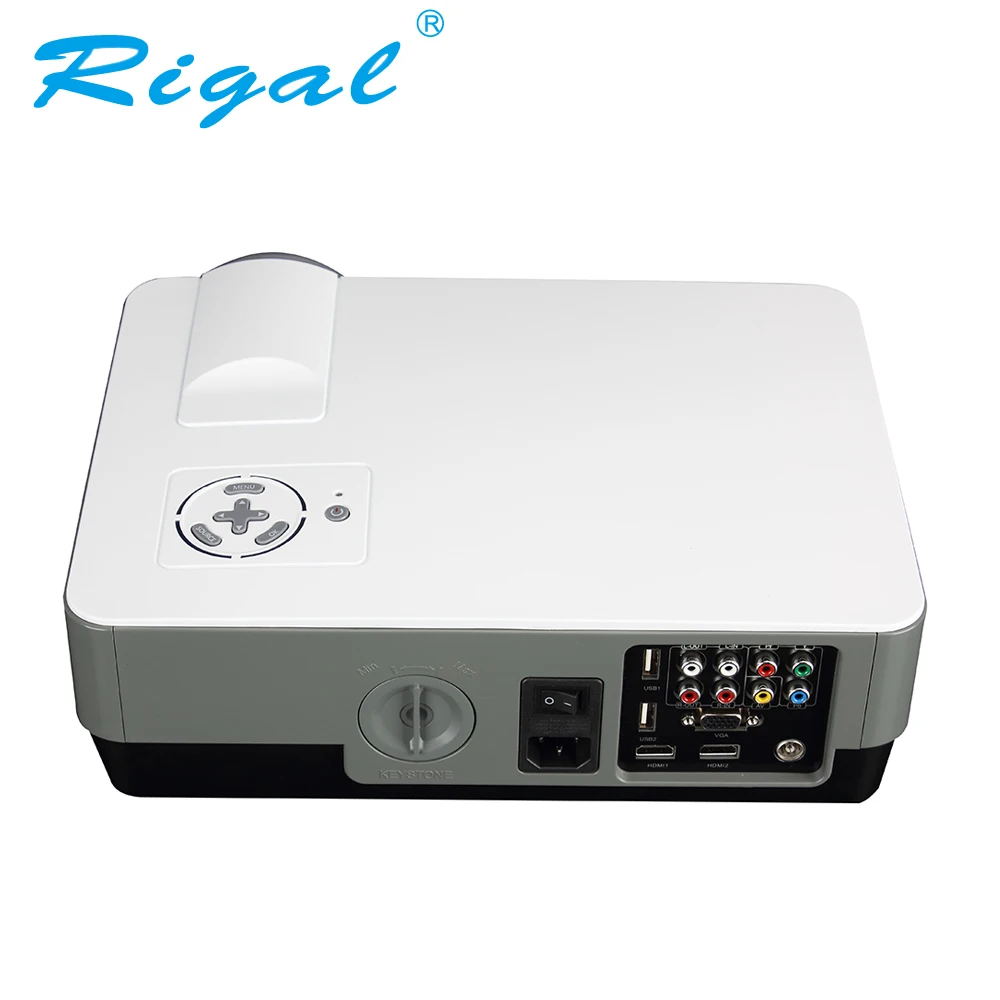 Rigal проектор RD801 LED 2000 люмен домашний кинотеатр TV LCD мультимедиа видеоприставка HDMI