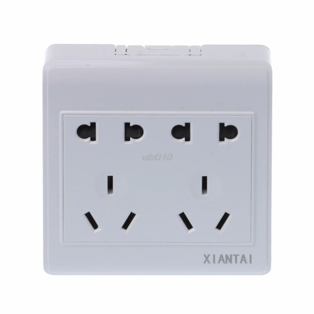 

Surface Mounted Pure White 86 Type Wall Socket Panel 10-Pins Outlet Electric 10A Electrical Plugs Sockets 2 Holes And 3 Holes