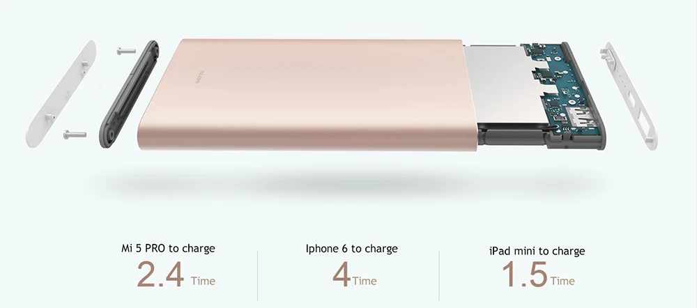 Xiaomi Mi Powerbank PRO 10000mAh Power Bank Type-C External Battery Portable Bateria Externa Portable Charger Poverbank Stock (12)