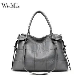 2018 WINMAX фабрики Модные женские кожаные сумки Известные бренды большой Wristle сумка женская сумочка старинные плед сумка на плечо