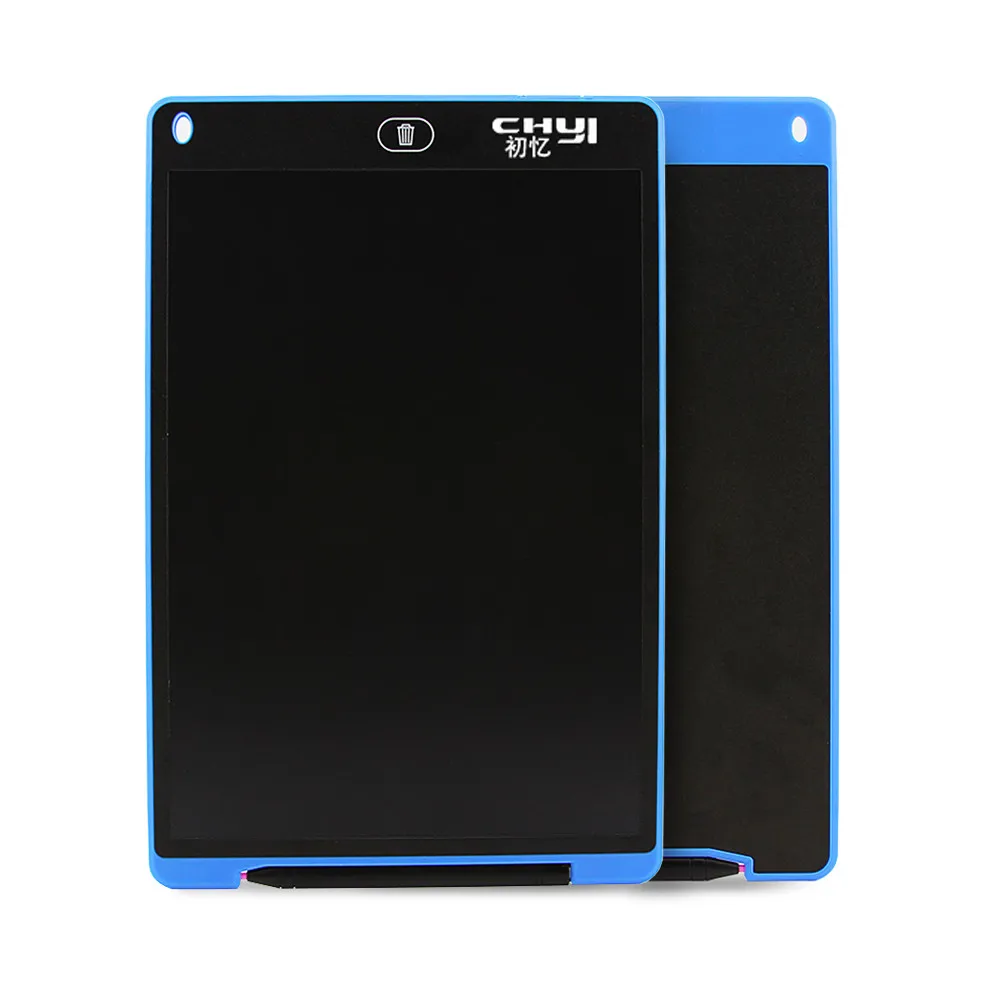 12 дюймов ЖК-дисплей планшет для письма Цифровой Планшет для рисования рукописным вводом Портативный электронный планшет ультра-тонкая панель с ручкой - Цвет: Синий