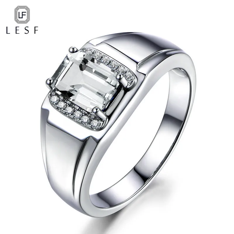 

LESF High end Silver 925 jewelry Engagement Rings For Women Fashion Jewelry 1.5 ct 5A Zircon Wedding Band Ring