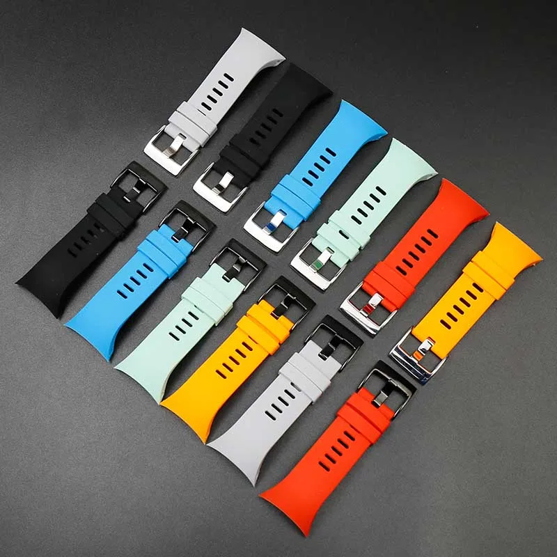 

Men's silicone strap for SUUNTO Spartan cool running waterproof sports ladies strap accessories pin buckle