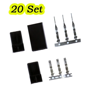 

20 Sets High Quality Servo Plug for RC Multicoptor Quadcopter Helicopter Airplane Car for Futaba Plug