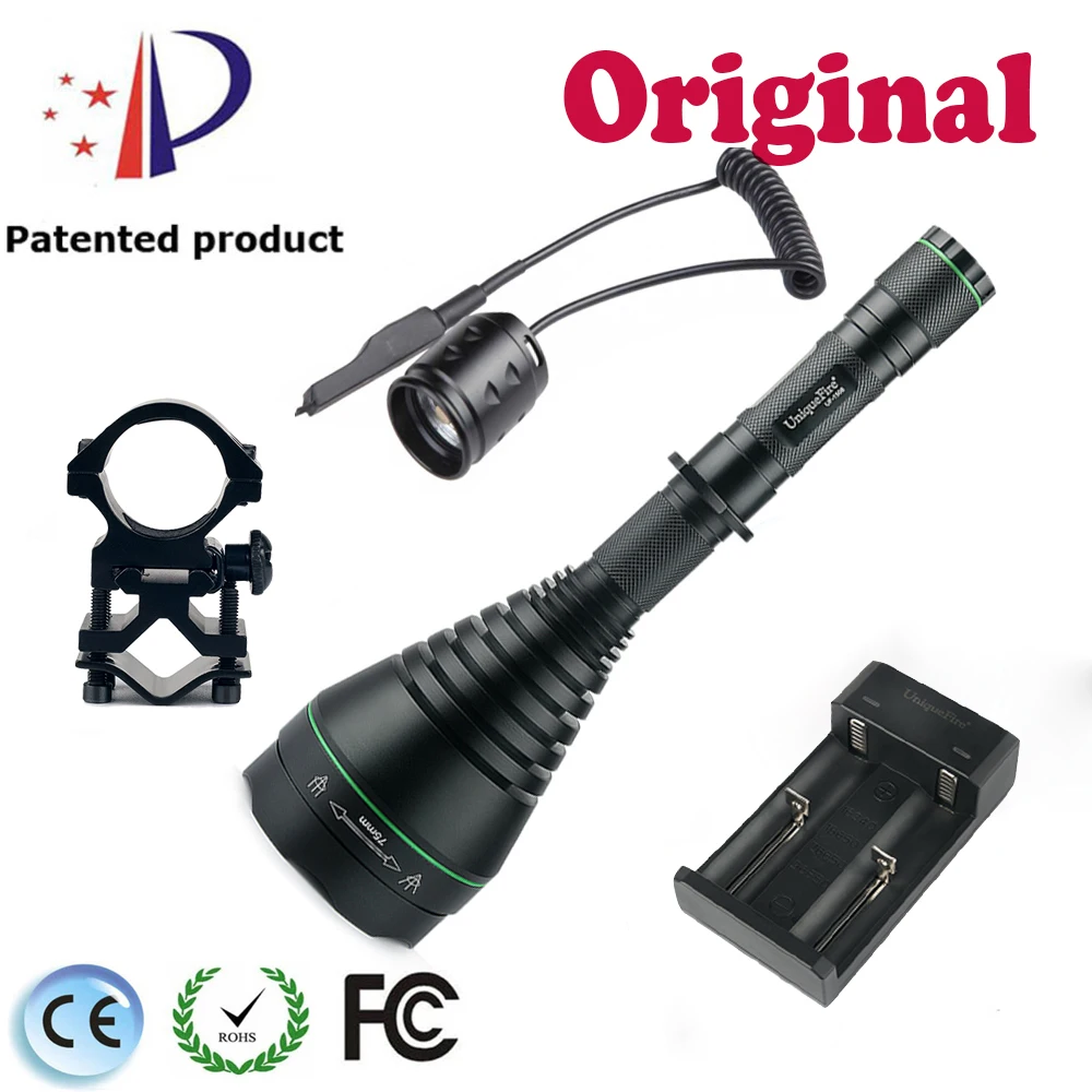 UniqueFire 1508 75mm Lens IR 850nm 3 Modes Infrared Light Zoomable Led Night Vision Flashlight Torch+Rat Tail+Mount+Charger UniqueFire 1508 75mm Lens IR 850nm 3 Modes Infrared Light Zoomable Led Night Vision Flashlight Torch+Rat Tail+Mount+Charger
