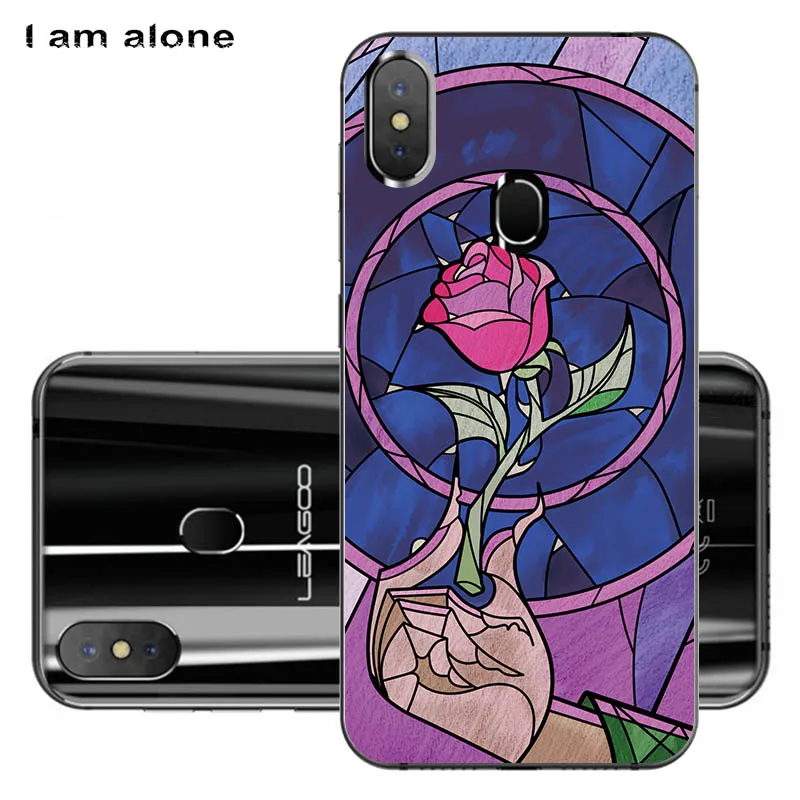 أنا وحدها الهاتف حالات ل Leagoo S9 5.85 بوصة الأسود Solf TPU الهاتف المحمول الأزياء لطيف قذيفة ل Leagoo S9 أكياس شحن مجاني