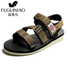 FUGUINIAO Модная обувь на плоской подошве летние Повседневное Для мужчин Римские сандалии Открытый Ретро Мужская пляжная обувь для отдыха Zapatos Hombrez Sandalias