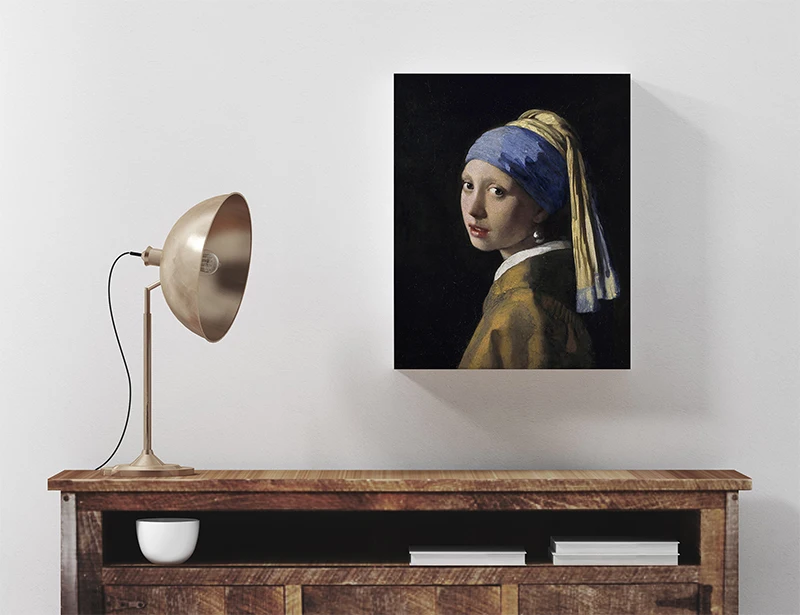 Девушка с жемчужной серьгой от Johannes Vermeer стены искусства холст плакат и печать холст Картина декоративная картина для домашнего декора