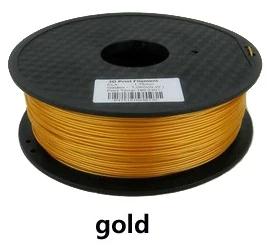 3d Принтер Нити потребительский материал PLA ABS 1,75 мм/3 мм 1 кг высокое качество белый цвет - Цвет: gold