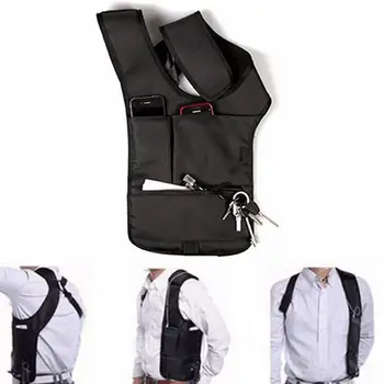 

Durable Unisex Travel Bag Anti-Theft Safety Underarm Holster Shoulder Bag Storage Bag For Coin Key Pen Phone Nylon