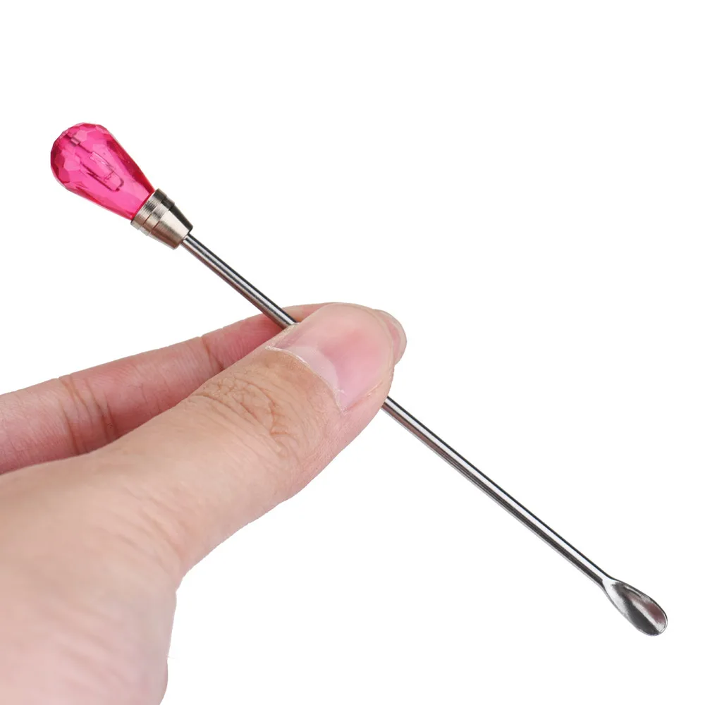 

Suministros de maquillaje permanente bordado herramientas de tatuaje pigmento de tinta Microblading mezcla de rodajas cuchara de agitación rosa roja