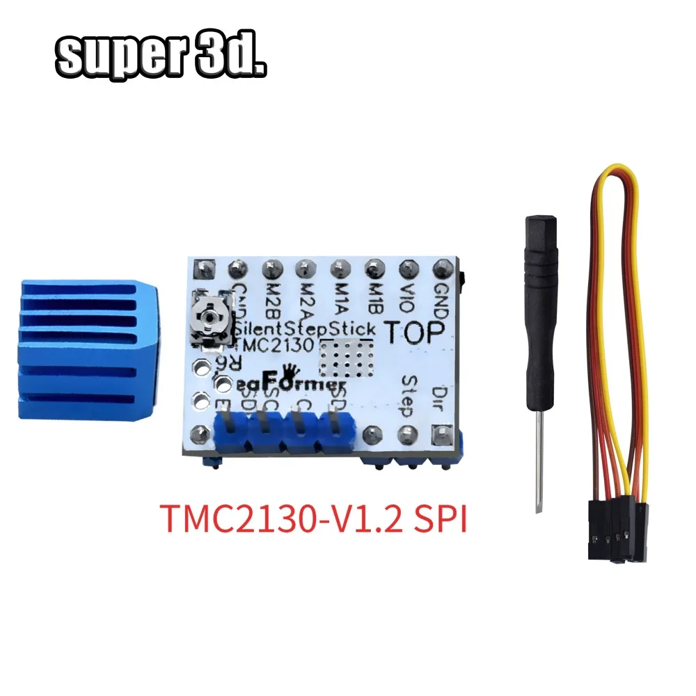 TMC2130 V1.1TMC2130SPI TMC2208 шаговый двигатель бесшумный драйвер StepStick бесшумный Отличная стабильность и защита с радиатором