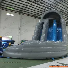 Высокое качество ПВХ надувной водной горкой/надувные слайд с бассейном для взрослых