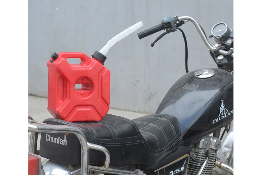 Plastic 5L Motorcycle Jerry Cans Fuel Tank Petrol Gas Gasoline Tank Can