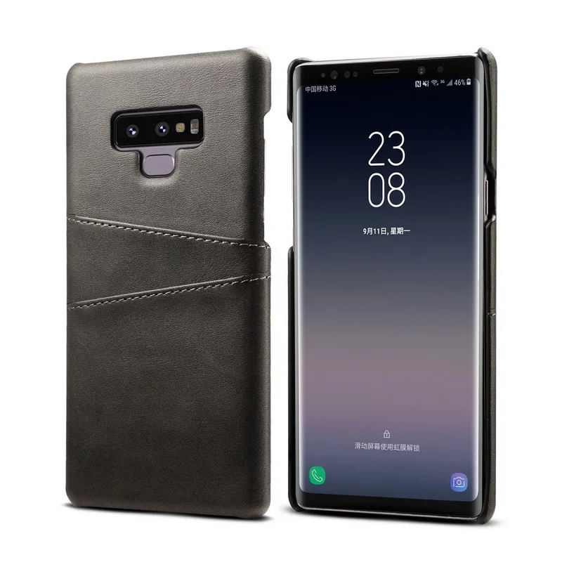 YISHANGOU чехол для телефона для samsung S10 S9 плюс Note8 Гибридный чехол из искусственной кожи Жесткий ПК держатель для карт задняя крышка чехол для Galaxy Note Note9 A9 A8 A7 J8