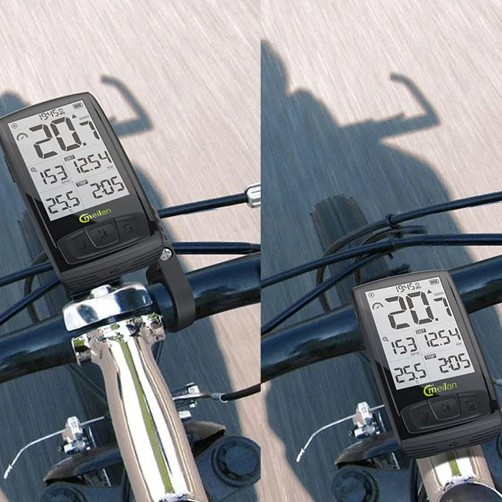

Meilan M4 Bike Tachometer Wireless Bicycle Computer Speed Cadence Bike Sensor Bluetooth4.0 Sports Heart Rate Monitor