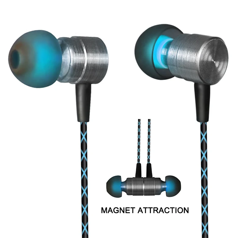 

2018 New X41M Magnetic Earphone HIFI Fever In-ear Earphone Transient Headset Heavy Low Quality Earbuds Virulent Vocals For phone