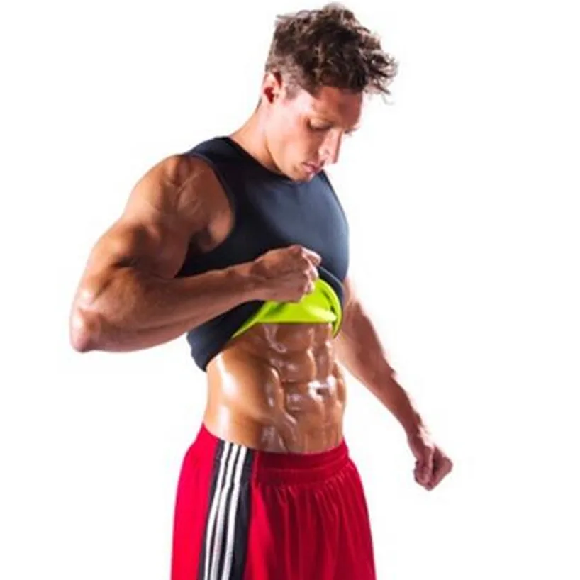 

New Brand clothing Bodybuilding Fitness Slimming Tank Top Vest sportswear Undershirt Hot Shapers Mens Compression Slimming Shirt
