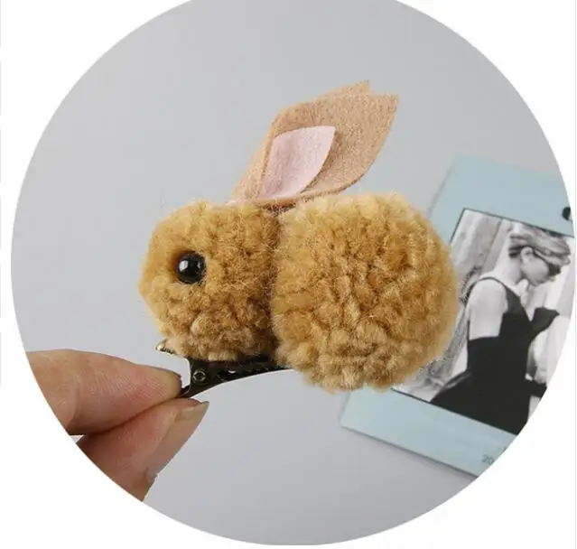 Распродажа корейский милый кролик детский головной убор детский праздничный обруч лента для волос плюшевая повязка для волос аксессуары