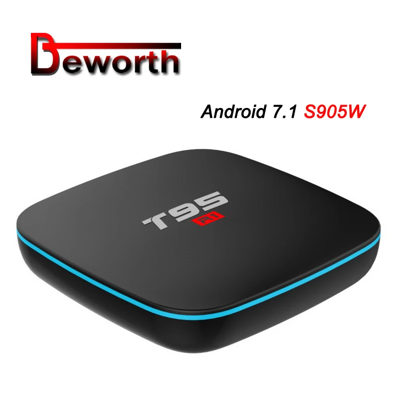 

T95 R1 Android 7.1 TV BOX 2GB RAM 16GB ROM Amlogic S905W Quad Core 2.4GHz WiFi Media Player H.265 4K HD 1G 8G Smart Set Top Box