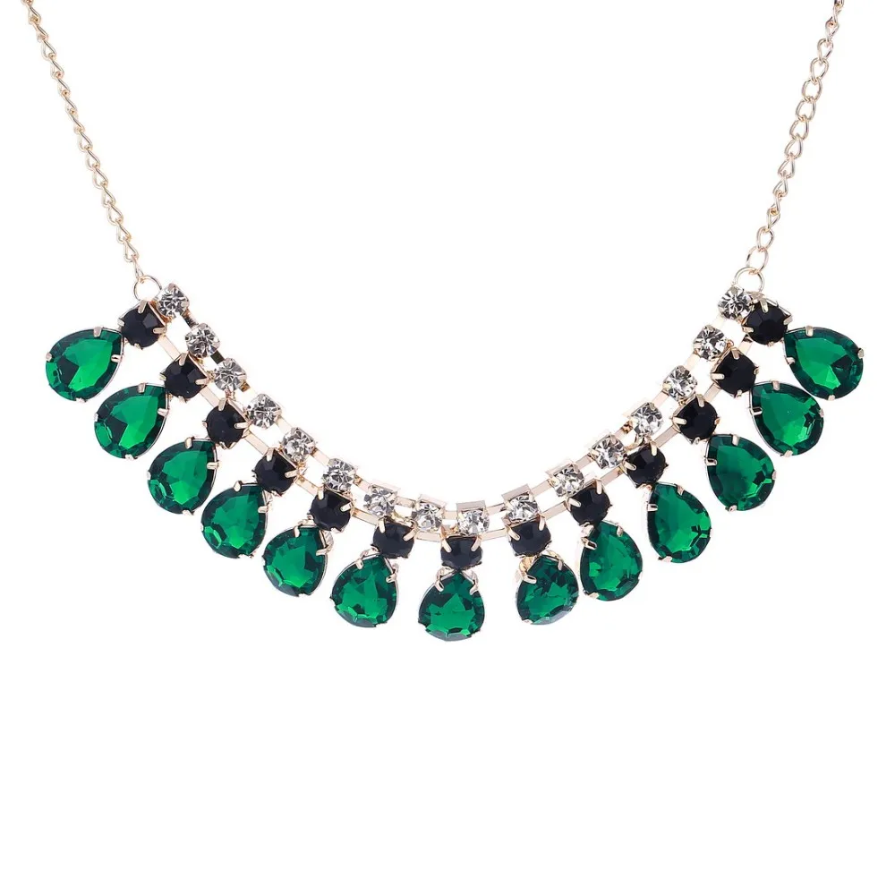 Бренд hesiod, зеленое винтажное модное высококачественное ожерелье, капля воды, Классическая цепочка, Макси ожерелье в стиле бохо, ювелирное изделие, ожерелье для женщин