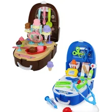 Дети DIY милый симулятор кухня десерт Icecream инструмент для приготовления пищи коробочка для медицинских целей доктор медицинский уход чемодан для инструментов ролевые игры игрушки