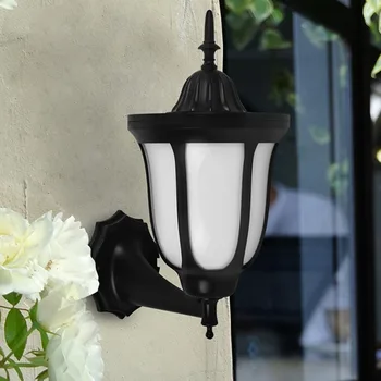 

96LED Wall Light Solar Powered Wall Light Retro Flickering Flame Waterproof Lamp For Holiday/Emergency Outdoor Yard Decor