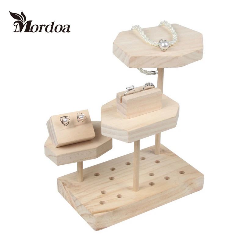 

Mordoa Wood Display Holder Chain Display Stand Jewelry Display Stand Jewelery Bracelet Pendant necklace Display Rack Shelf