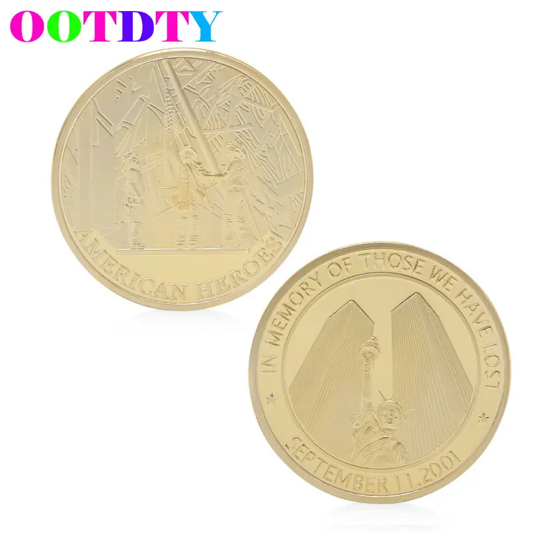 

September 11 2001 In Memory Commemorative Coin Zinc Alloy Commemorative Coin Collection No-currency Coins Gift