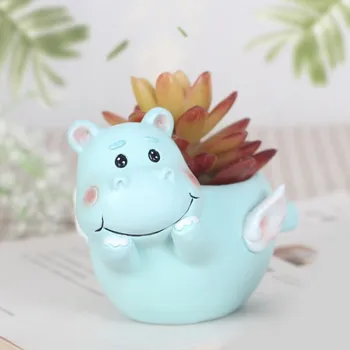 

Cartoon Animal Shape Flower Pot For Bonsai Home Decor Supplies Flower Succulent Pots Planters 6 colors