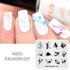 KADS-plantillas para uñas, plantillas para estampación de uñas artísticas, con diseño de imagen, a la moda, 029 ► Foto 1/2