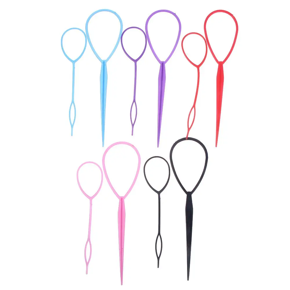 Popular 2 pcs Ponytail Creator Plastic Loop Styling Tools Black Topsy Pony topsy Tail Clip Hair Braid Maker Styling Tool Fashion Popular 2 pcs Ponytail Creator Plastic Loop Styling Tools Black Topsy Pony topsy Tail Clip Hair Braid Maker Styling Tool Fashion