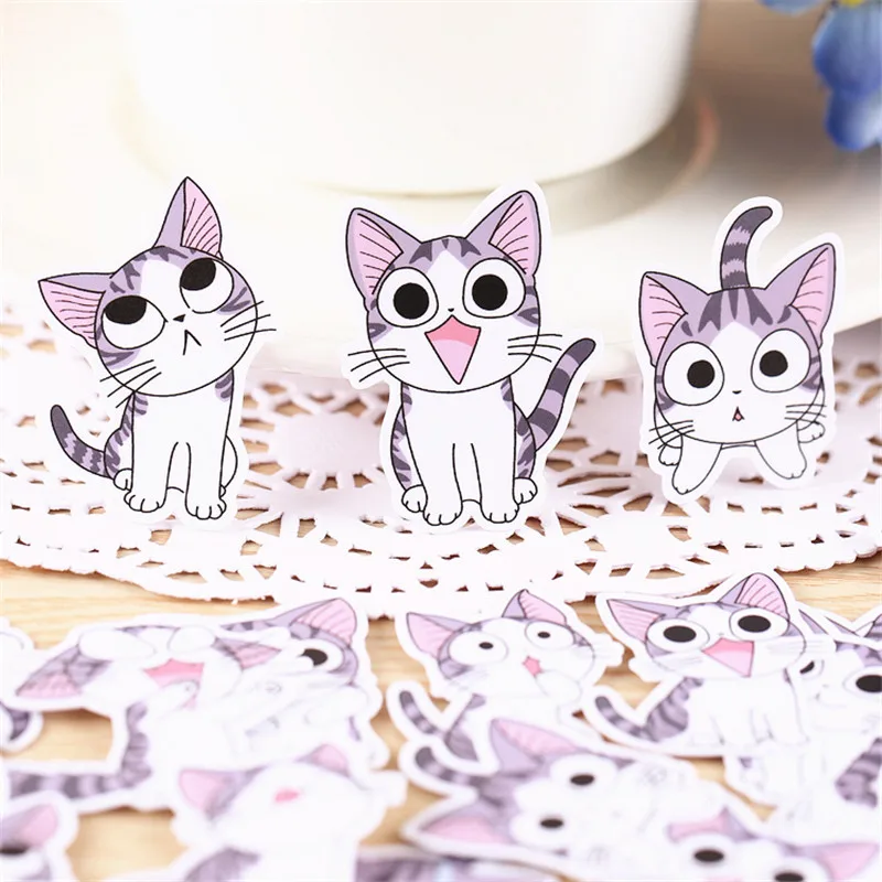 

40 pcs/lot Mini Anime Cats Homestyle Decoration Adhesive Stickers Diy Paper Stickers Diary Sticker Scrapbook Stationery Stickers