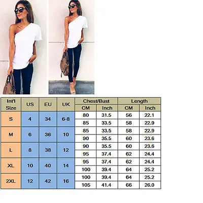 Лето Новое поступление Женские повседневные футболки на Одно Плечо Топы женские шифоновые футболки с вырезом лодочкой белые футболки топы