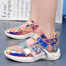 Женские Яркие зеркальные трендовые легкие Прогулочные кроссовки для ночного клуба; Повседневная прогулочная обувь с блестками; Zapatos# g4