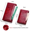 Contact's Genuine Leather wallet women Long Clutch bag hasp female coin purse rfid card holder wallets for women portfel damski ► Photo 3/6