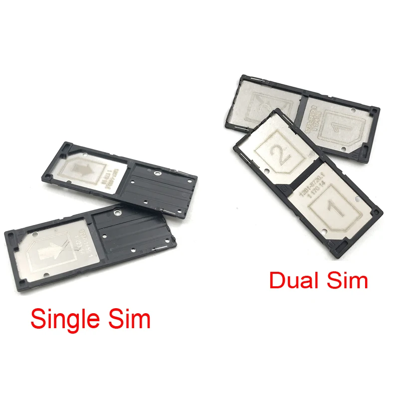 

2 pcs/lot New Single/Dual Micro SIM Card Tray Slot Holder Compatible For Sony Xperia C3 S55T S55U Replacement Parts