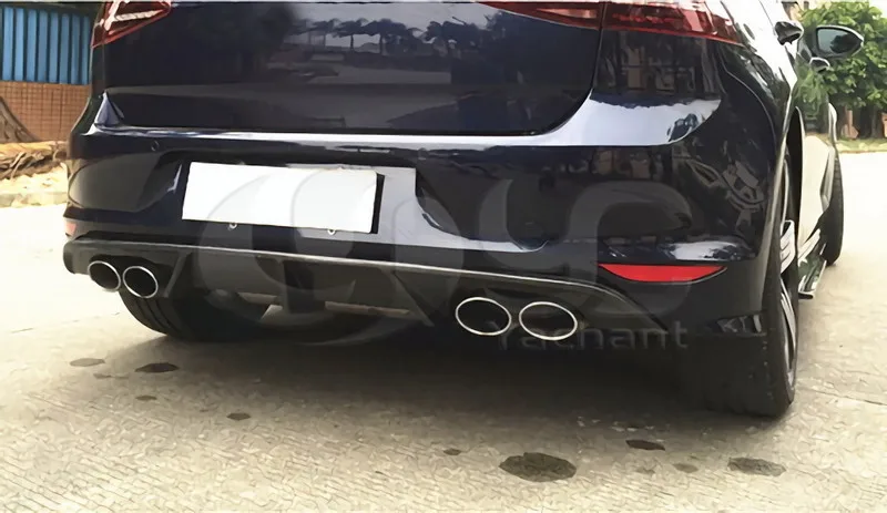 2014-2016 VW GOLF 7 VII MK7 MK VII R Rline Hatchback Pre-Facelift Revozport Style Rear Bumper Diffuser FRP  (54)