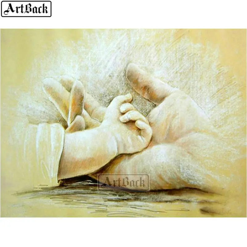 ARTBACK 5d diy diamond painting hand love icon full square sticker rhinestone 3d mosaic embroidery home decor | Дом и сад