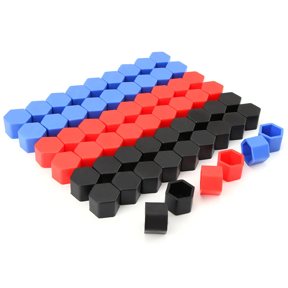 

Tuercas de rueda de Gel de sílice 20 piezas de estilo de coche cubre tapas de perno de protección Protector de tornillo de cubo perno de tuerca de rueda de 19mm la cubierta de la tapa